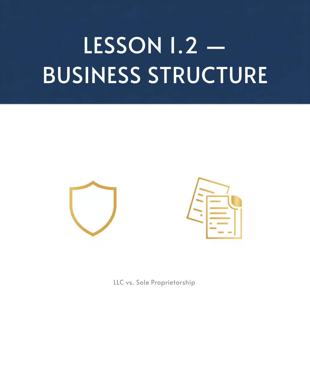 Lesson 1.2 — Business Structure