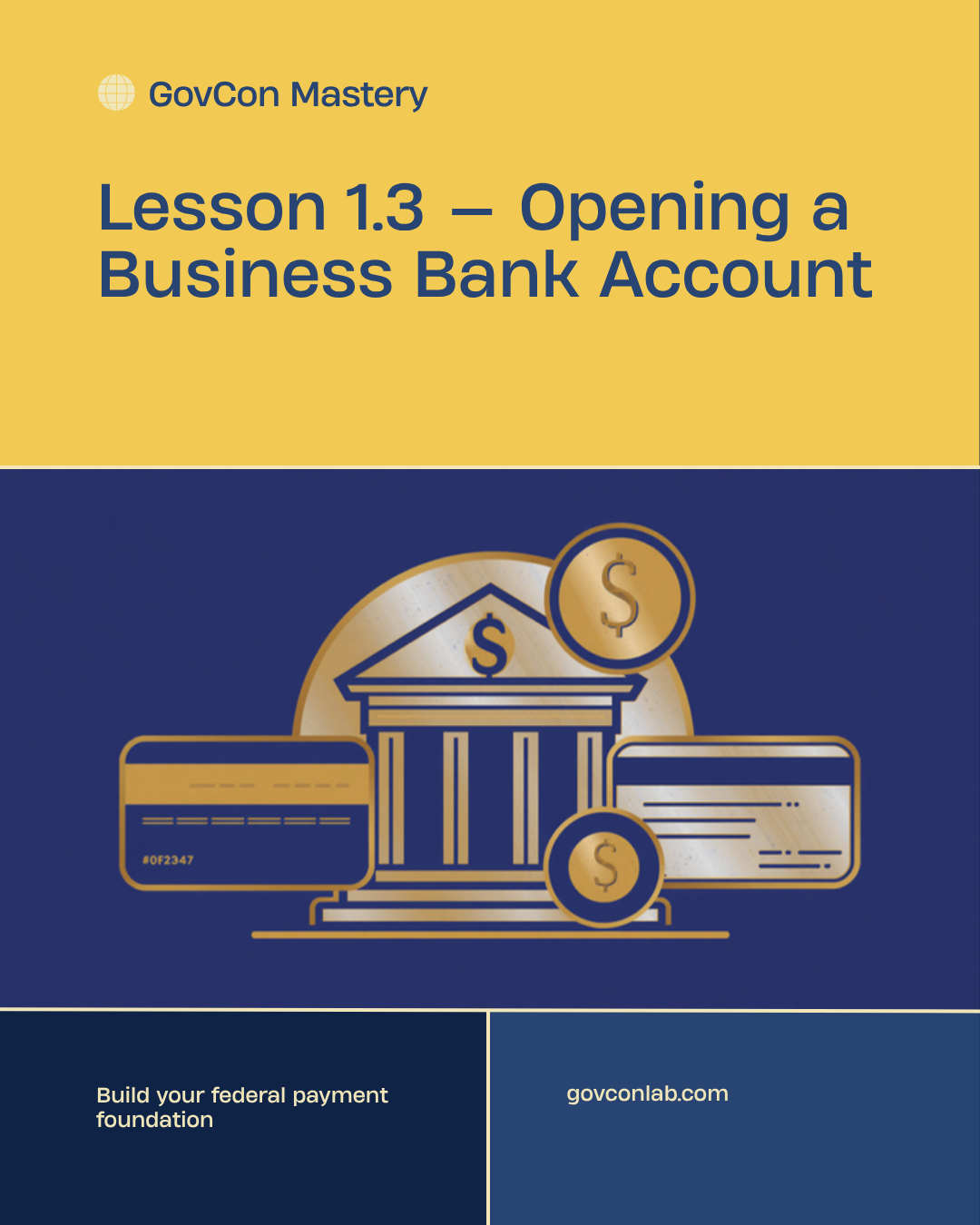 Lesson 1.3 — Business Bank Account