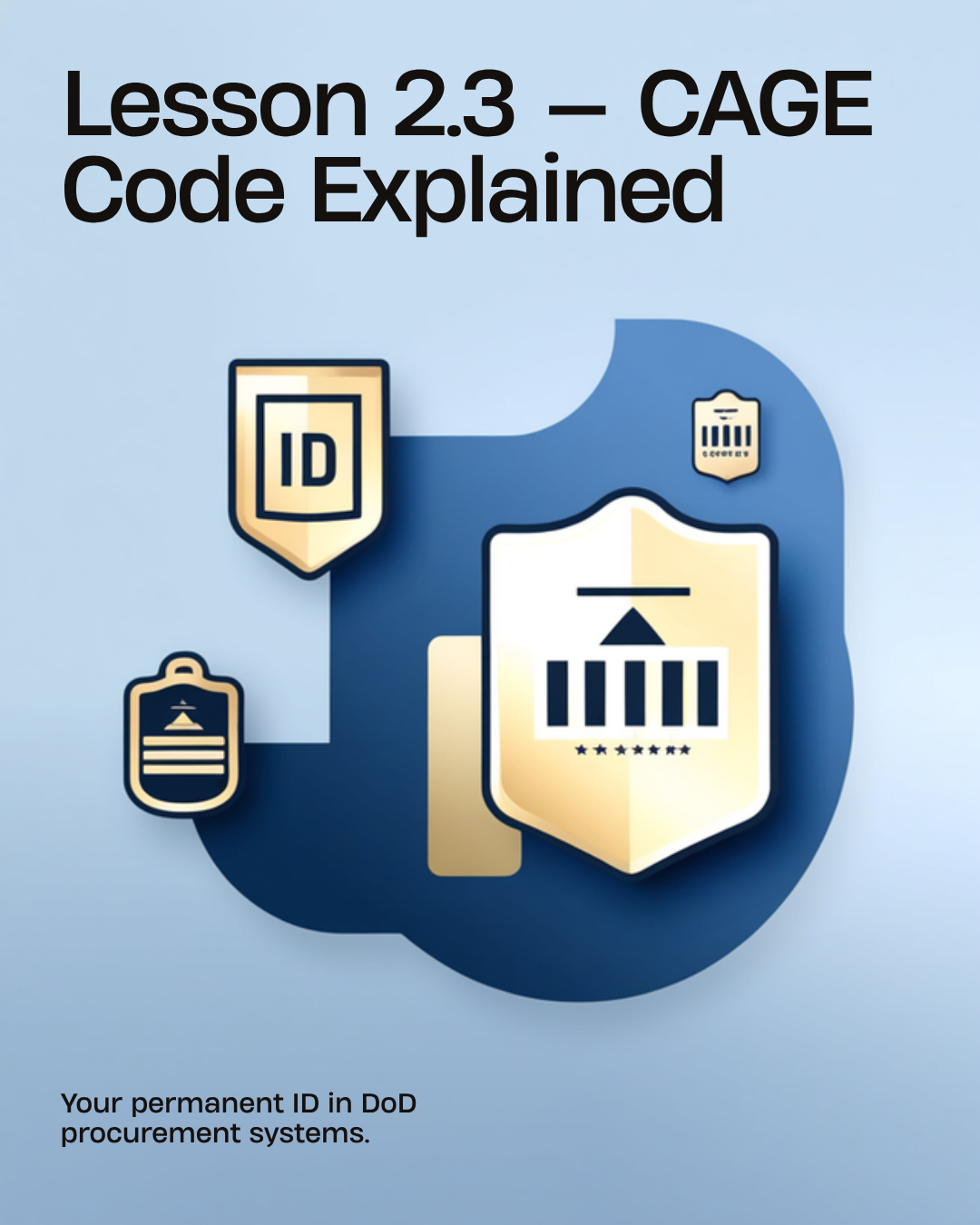 Lesson 2.3 — CAGE Code